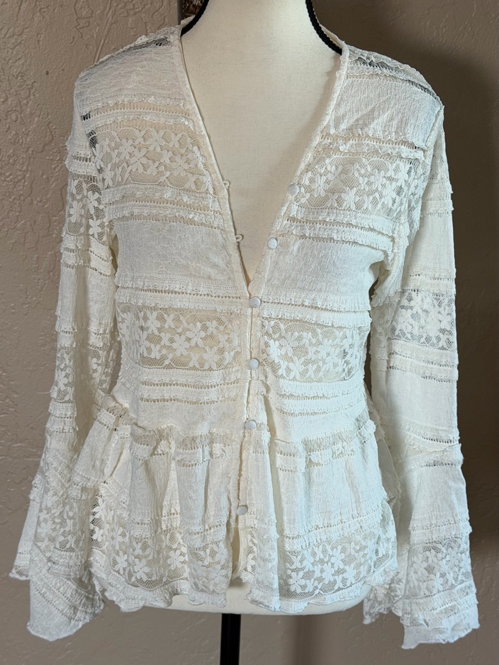 Badgely Mishka Lace Cardigan